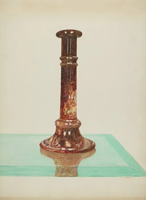 Framed Print : Candlestick, c. 1936. Creator: Lawrence Porth Framed Print : Candlestick, c. 1936. Creator: Lawrence Porth