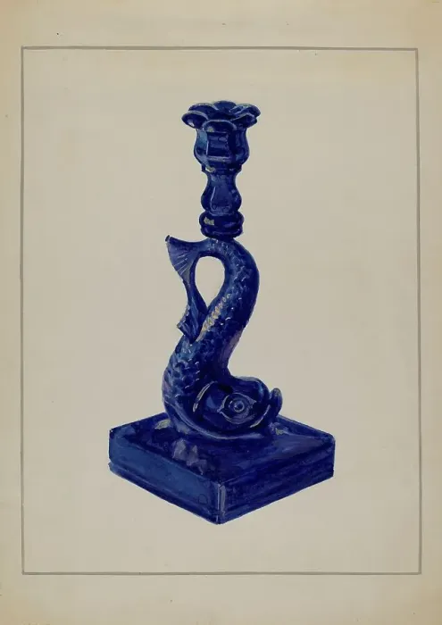 Framed Print : Candlestick, c. 1936. Creator: Marcus Moran Framed Print : Candlestick, c. 1936. Creator: Marcus Moran