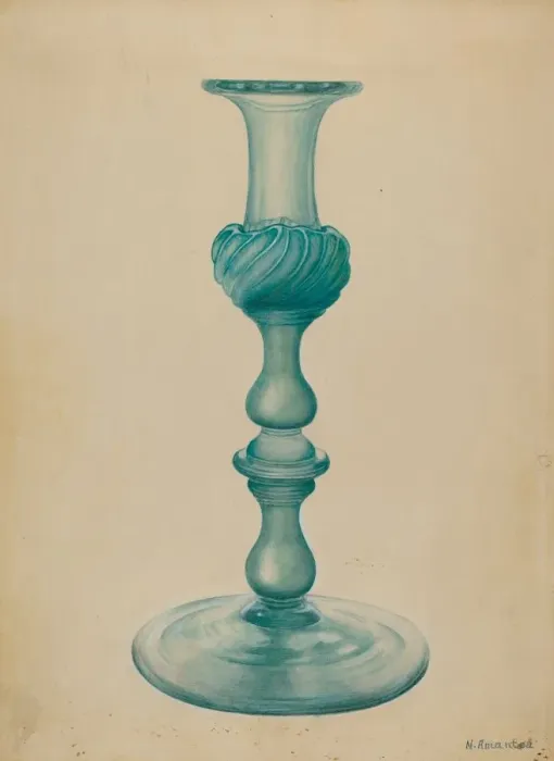 Framed Print : Candlestick, c. 1936. Creator: Nicholas Amantea Framed Print : Candlestick, c. 1936. Creator: Nicholas Amantea