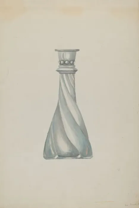 Framed Print : Candlestick, c. 1937. Creator: Beulah Bradleigh Framed Print : Candlestick, c. 1937. Creator: Beulah Bradleigh