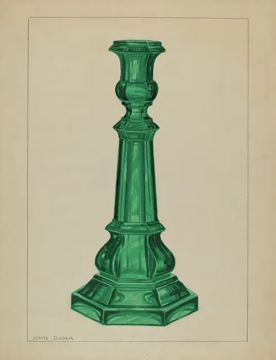 Framed Print : Candlestick, c. 1937. Creator: John Dana Framed Print : Candlestick, c. 1937. Creator: John Dana