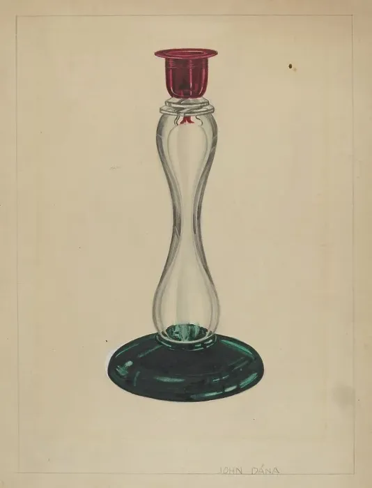Framed Print : Candlestick, c. 1937. Creator: John Dana Framed Print : Candlestick, c. 1937. Creator: John Dana