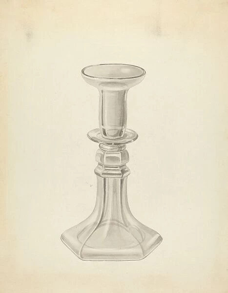 Candlestick, c. 1937. Creator: John Fisk