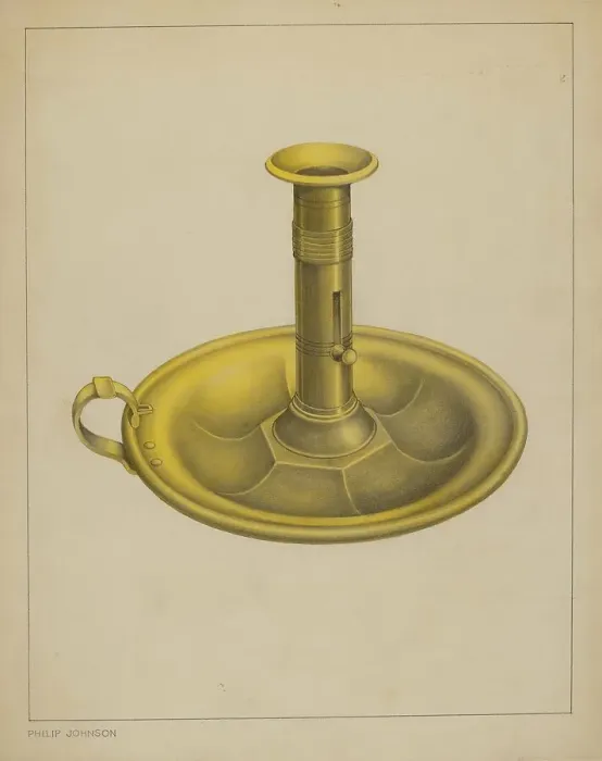 Framed Print : Candlestick, c. 1937. Creator: Philip Johnson Framed Print : Candlestick, c. 1937. Creator: Philip Johnson