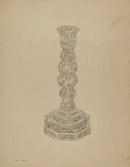 Framed Print : Candlestick, c. 1938. Creator: John Dana Framed Print : Candlestick, c. 1938. Creator: John Dana