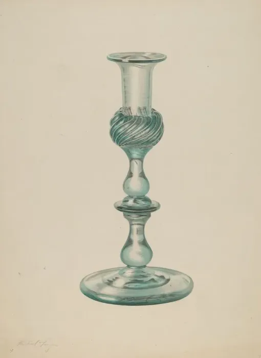 Framed Print : Candlestick, c. 1939. Creator: Michael Fenga Framed Print : Candlestick, c. 1939. Creator: Michael Fenga