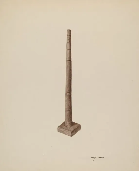 Framed Print : Candlestick, c. 1940. Creator: Mary Hansen Framed Print : Candlestick, c. 1940. Creator: Mary Hansen