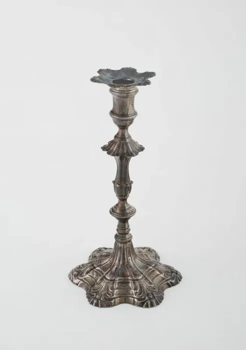 Framed Print : Candlestick, London, 1762 / 63. Creator: Ebenezer Coker Framed Print : Candlestick, London, 1762 / 63. Creator: Ebenezer Coker