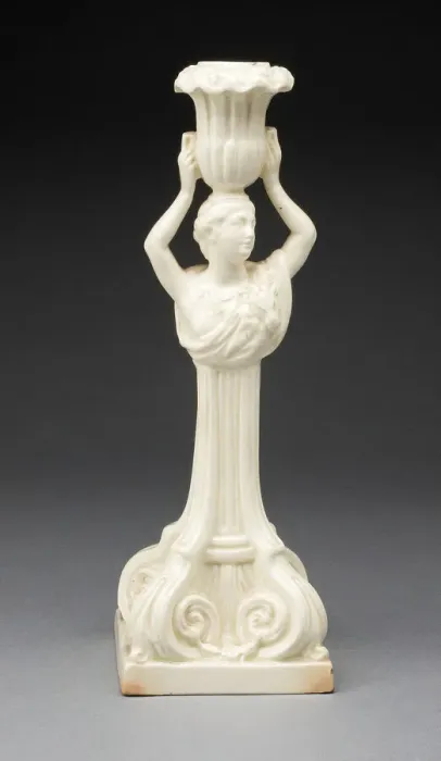 Framed Print : Candlestick, Yorkshire, 1780 / 1800. Creator: Leeds Pottery Framed Print : Candlestick, Yorkshire, 1780 / 1800. Creator: Leeds Pottery