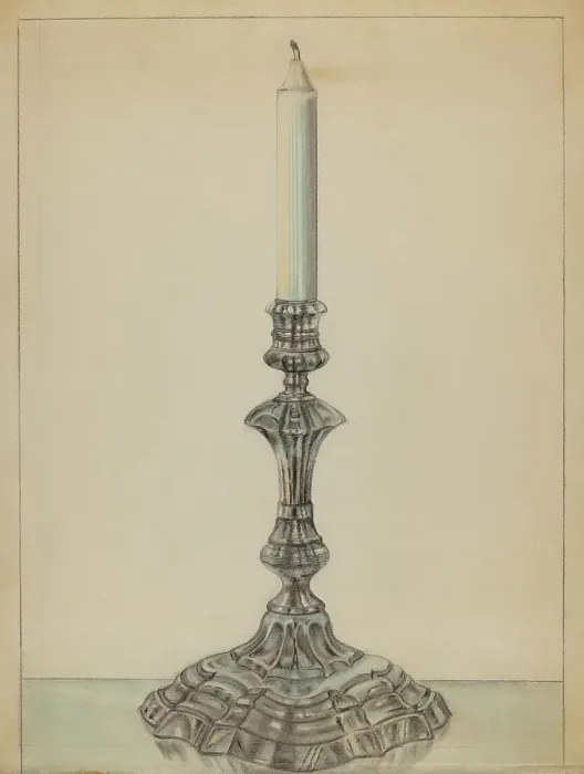 Framed Print : Candlesticks, c. 1937. Creator: Leo Drozdoff Framed Print : Candlesticks, c. 1937. Creator: Leo Drozdoff