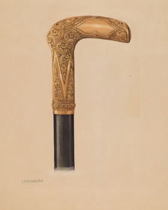 Framed Print : Cane Head, 1935 / 1942. Creator: Isidore Steinberg Framed Print : Cane Head, 1935 / 1942. Creator: Isidore Steinberg