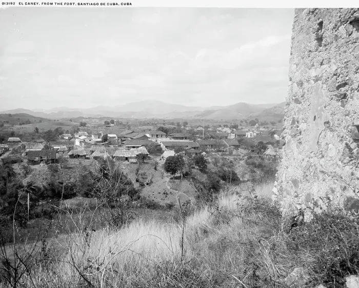 Framed Print : Caney from the fort, Santiago de Cuba, Cuba, El, 1901. Creator: Unknown Framed Print : Caney from the fort, Santiago de Cuba, Cuba, El, 1901. Creator: Unknown