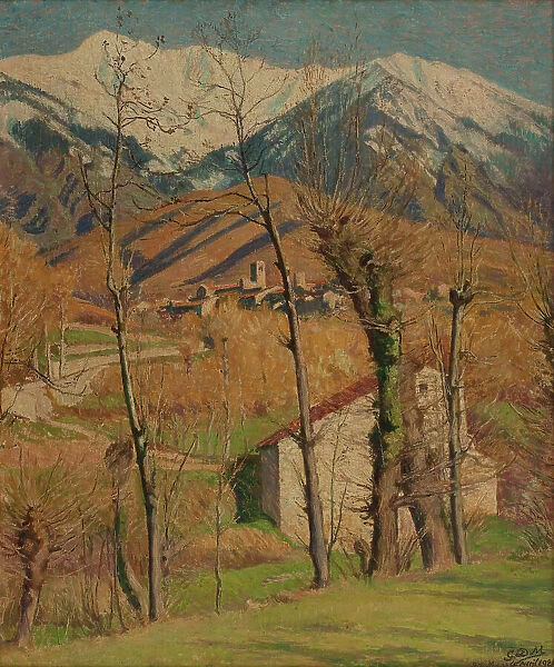 Canigou in winter, 1921. Creator: George-Daniel de Monfreid
