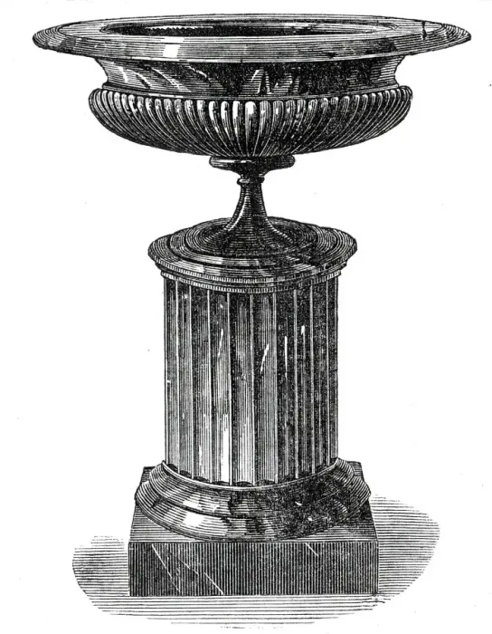 Framed Print : Cannel Coal Vase, 1845. Creator: Unknown Framed Print : Cannel Coal Vase, 1845. Creator: Unknown