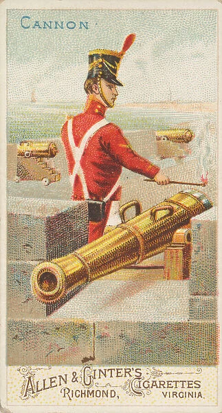 Cannon, from the Arms of All Nations series (N3) for Allen & Ginter Cigarettes Brands
