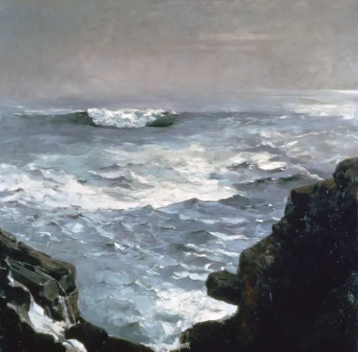 Framed Print : Cannon Rock, 1895. Artist: Winslow Homer Framed Print : Cannon Rock, 1895. Artist: Winslow Homer