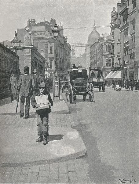 Cannon Street, 1891. Artist: William Luker