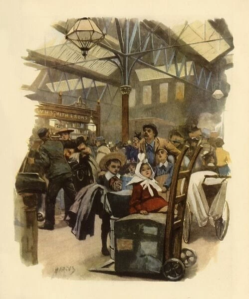 Cannon Street Station, c. 1900, (1945). Creator: Marcus