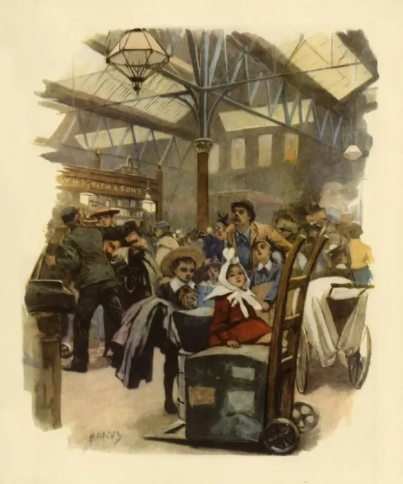 Framed Print : Cannon Street Station, c. 1900, (1945). Creator: Marcus