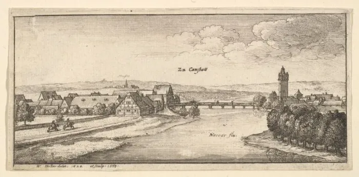 Framed Print : Cannstadt, 1665. Creator: Wenceslaus Hollar Framed Print : Cannstadt, 1665. Creator: Wenceslaus Hollar