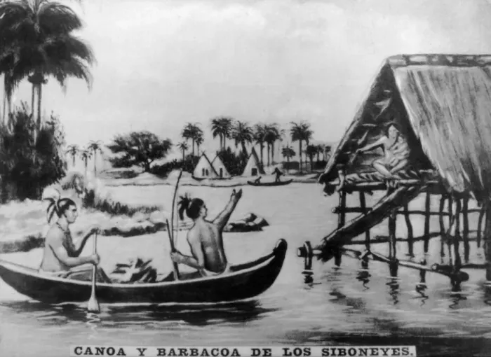 Framed Print : Canoa and Barbacoa, 1920s Framed Print : Canoa and Barbacoa, 1920s