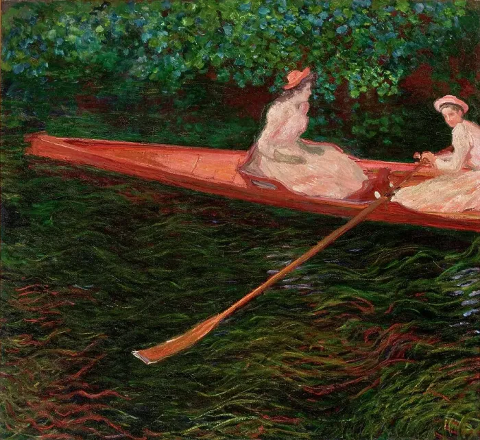 Framed Print : The Canoe on Epte, c. 1890. Creator: Monet, Claude (1840-1926) Framed Print : The Canoe on Epte, c. 1890. Creator: Monet, Claude (1840-1926)