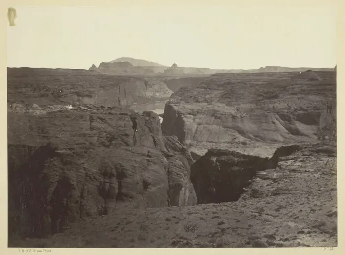 Framed Print : Canon of the Colorado River, near Mouth of San Juan River, Arizona, 1873. Creator: Tim O'Sullivan Framed Print : Canon of the Colorado River, near Mouth of San Juan River, Arizona, 1873. Creator: Tim O'Sullivan