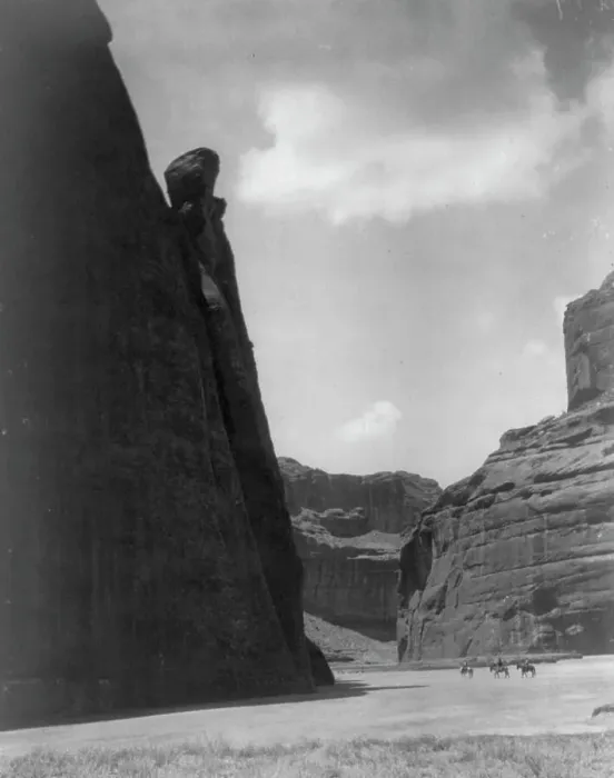 Framed Print : Cañón shadows-Navaho, c1906. Creator: Edward Sheriff Curtis Framed Print : Cañón shadows-Navaho, c1906. Creator: Edward Sheriff Curtis