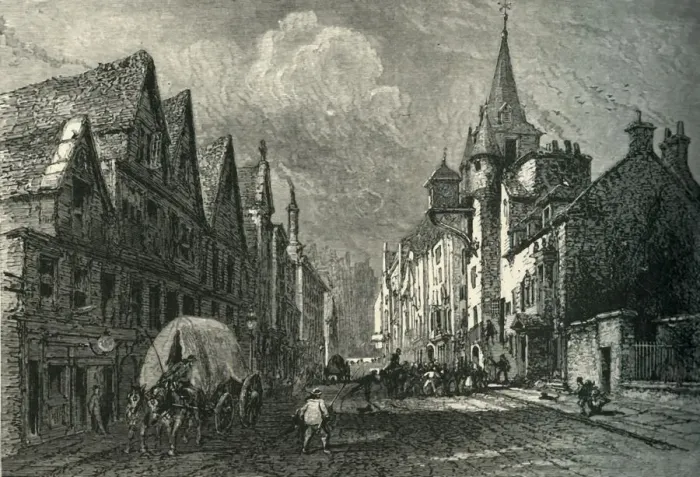 Framed Print : The Canongate Tolbooth, c1870 Framed Print : The Canongate Tolbooth, c1870
