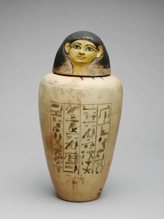Framed Print : Canopic Jar of the Overseer of the Builders of Amun, Amenhotep, Egypt, New Kingdom