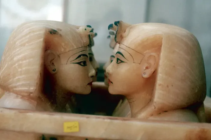 Framed Print : Canopic Jars from the Tomb of Tutankhamun