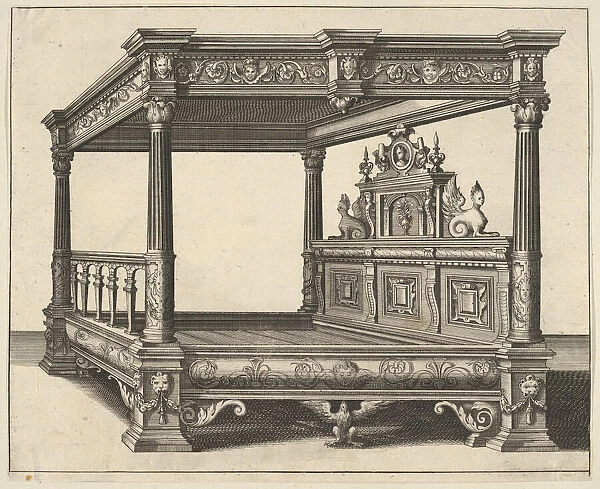 Canopy Bed from Verscheyden Schrynwerck (... ) [ Plusieurs Menuiseries (... ) ], 1658