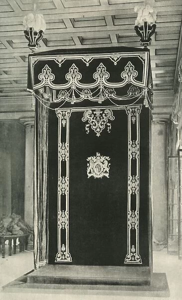 Canopy in the Throne Room, Government House, 1925. Creator: Unknown