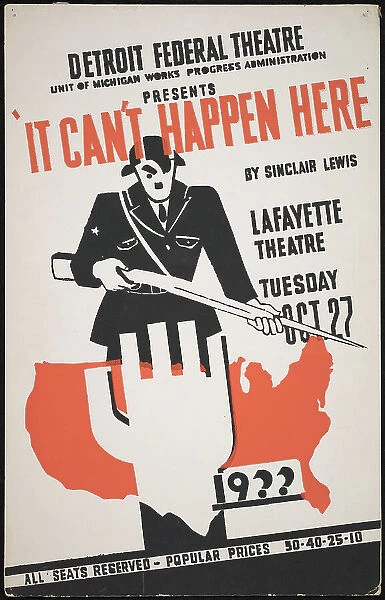 It Can't Happen Here, Detroit, 1936. Creator: Unknown