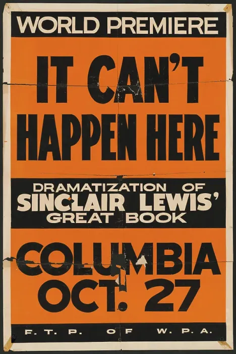 Framed Print : It Can't Happen Here, San Francisco, 1936. Creator: Unknown Framed Print : It Can't Happen Here, San Francisco, 1936. Creator: Unknown