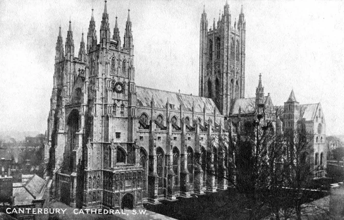 Framed Print : Canterbury cathedral, Canterbury, Kent, early 20th century Framed Print : Canterbury cathedral, Canterbury, Kent, early 20th century