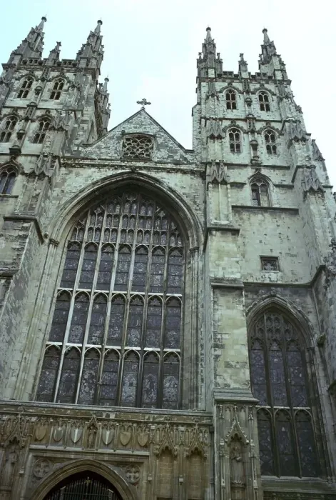 Framed Print : Canterbury Cathedral from the west, 6th century