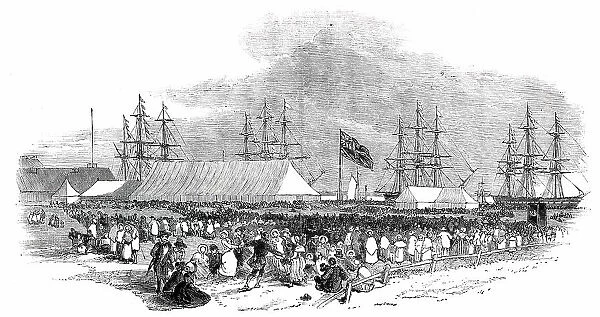 The Canterbury Colonists - scene at Gravesend, on Monday, 1850. Creator: Unknown