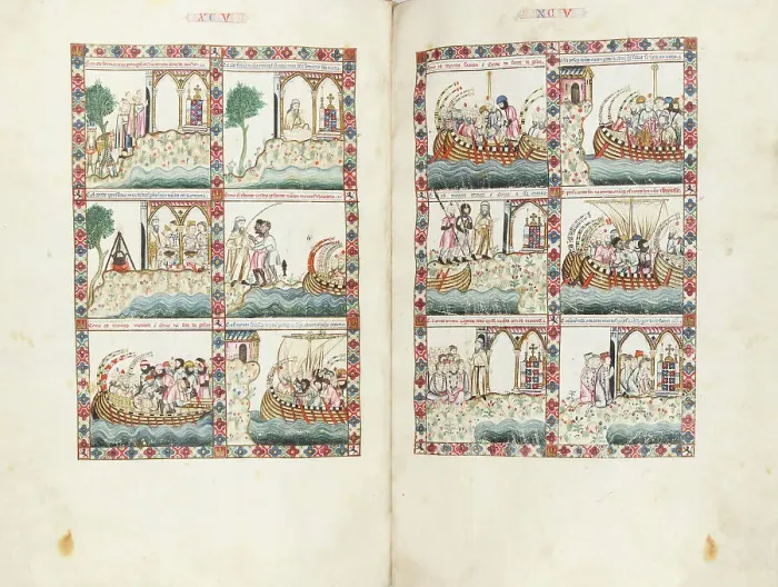 Framed Print : Cantigas de Santa Maria - Codex Rico, ca 1280-1284. Creator: Anonymous Framed Print : Cantigas de Santa Maria - Codex Rico, ca 1280-1284. Creator: Anonymous