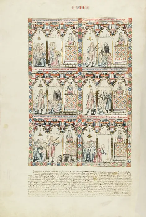 Framed Print : Cantigas de Santa Maria - Codex Rico, ca 1280-1284. Creator: Anonymous Framed Print : Cantigas de Santa Maria - Codex Rico, ca 1280-1284. Creator: Anonymous