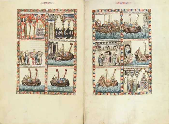 Framed Print : Cantigas de Santa Maria - Codex Rico, ca 1280-1284. Creator: Anonymous Framed Print : Cantigas de Santa Maria - Codex Rico, ca 1280-1284. Creator: Anonymous