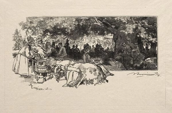 Cantine de la Mere Pichard, 1888. Creator: Auguste Louis Lepere (French, 1849-1918)