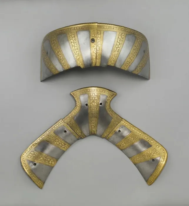 Framed Print : Cantle (Back two piece saddle steels), , c. 1575. Creator: Unknown Framed Print : Cantle (Back two piece saddle steels), , c. 1575. Creator: Unknown