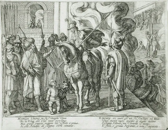 Framed Print : Canto II, 16th century. Creator: Antonio Tempesta Framed Print : Canto II, 16th century. Creator: Antonio Tempesta