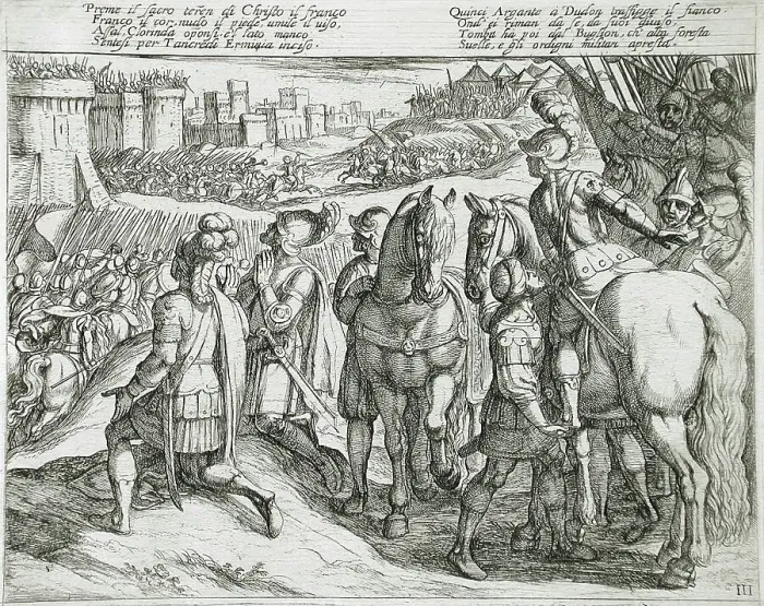 Framed Print : Canto III, 16th century. Creator: Antonio Tempesta Framed Print : Canto III, 16th century. Creator: Antonio Tempesta