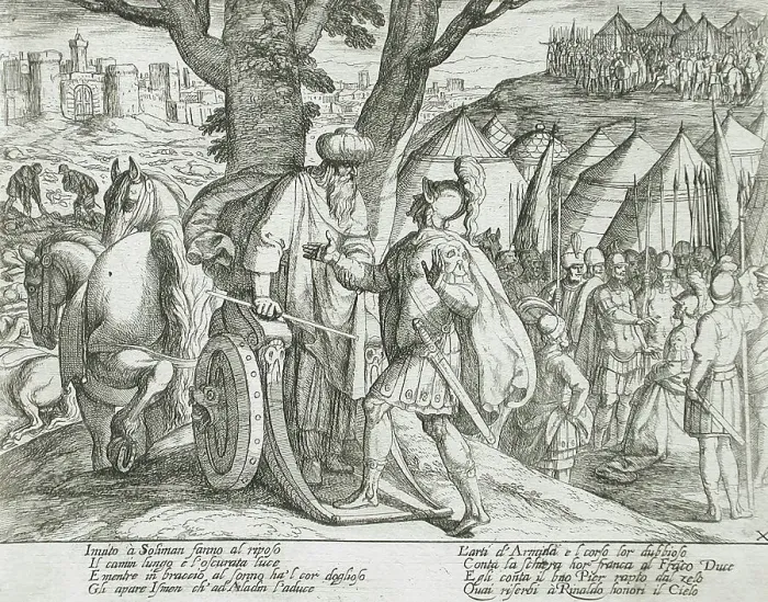 Framed Print : Canto X, 16th century. Creator: Antonio Tempesta Framed Print : Canto X, 16th century. Creator: Antonio Tempesta