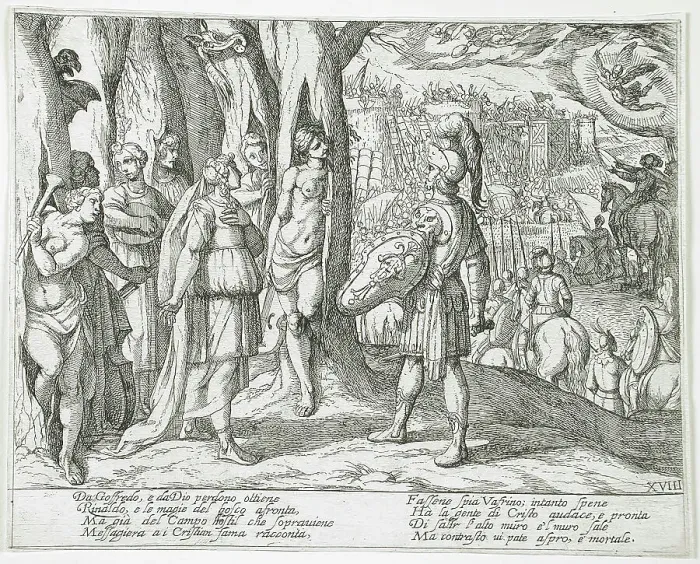 Framed Print : Canto XVIII, 16th century. Creator: Antonio Tempesta Framed Print : Canto XVIII, 16th century. Creator: Antonio Tempesta