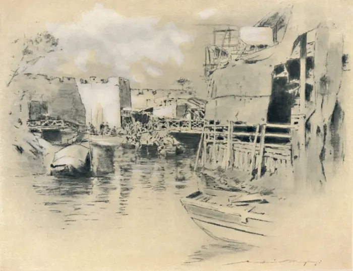 Framed Print : Canton, 1903. Artist: Mortimer L Menpes Framed Print : Canton, 1903. Artist: Mortimer L Menpes