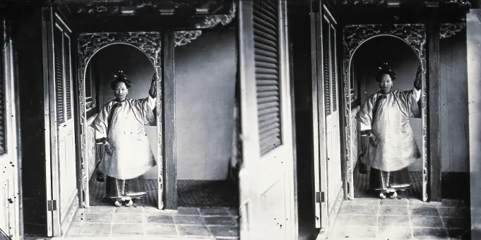 Framed Print : Canton, Kwangtung province, China, 1981 (from a negative of 1869). Creator: John Thomson Framed Print : Canton, Kwangtung province, China, 1981 (from a negative of 1869). Creator: John Thomson