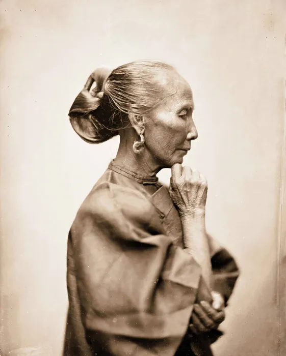 Framed Print : Canton, Kwangtung province, China: an old woman, 1869. Creator: John Thomson Framed Print : Canton, Kwangtung province, China: an old woman, 1869. Creator: John Thomson